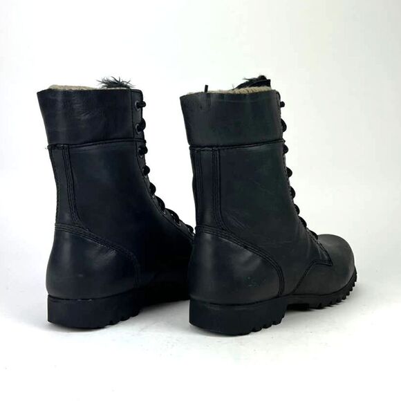 New Caterpillar CAT Women 7.5 US/EU 38.5 Winter Alexi Combat Black Ankle Boots - Picture 5 of 10